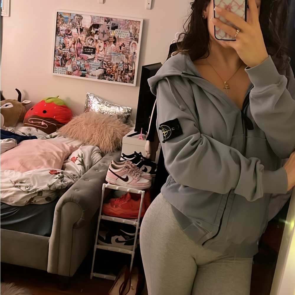 Stone island blue sweater. Brand new 10/10 condition.